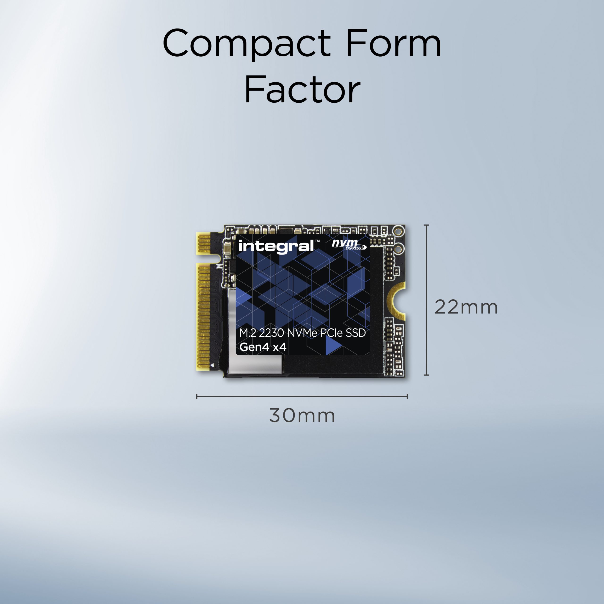 Compact M.2 2230 NVMe SSD Gen4 Dimensions