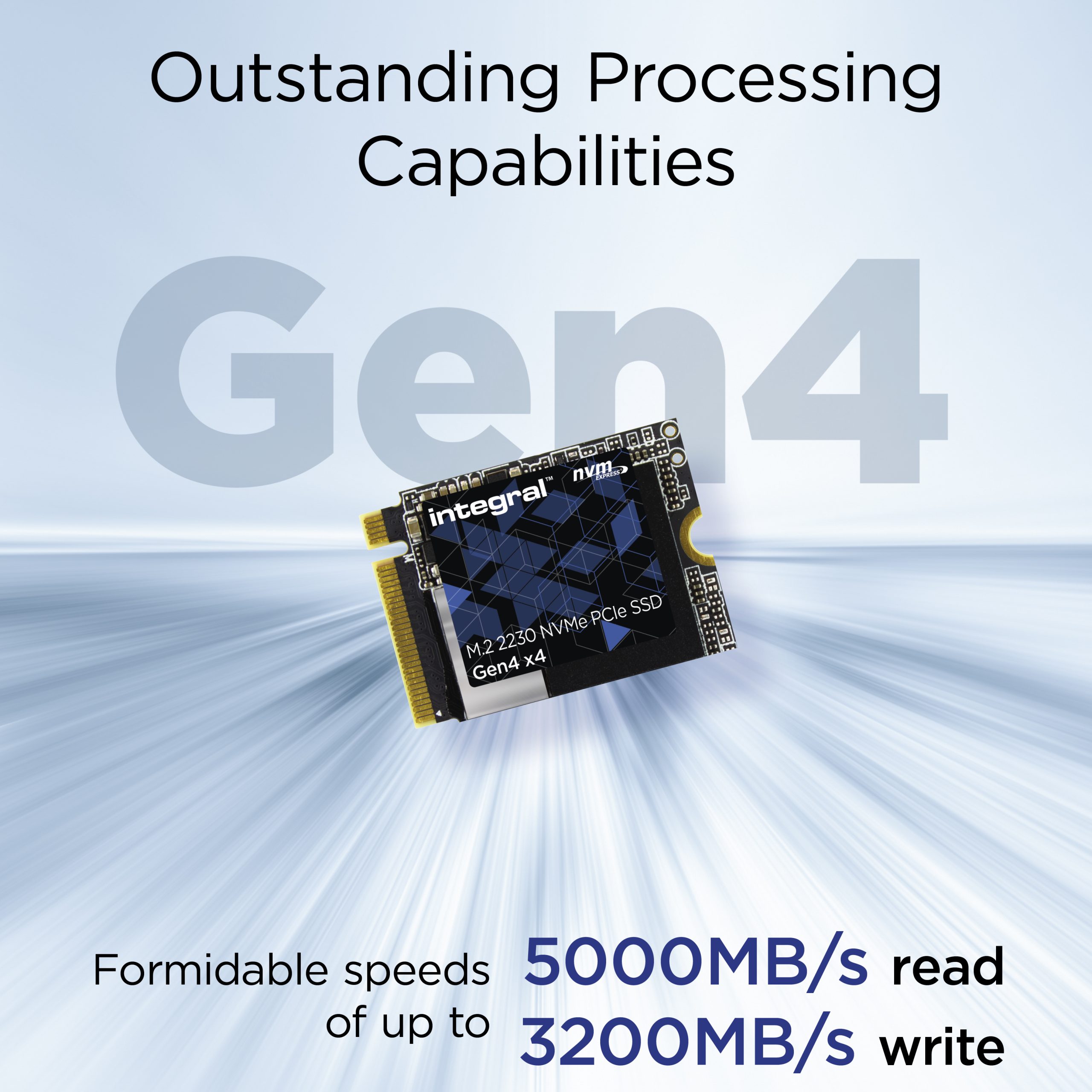 M.2 2230 SSD Gen3 Speeds up to 5000MB/s and up to 3200MB/s write speeds